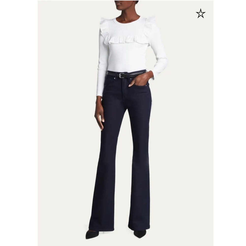 Veronica Beard Beverly Flare Jeans in Indigo